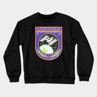 International Space Station Vintage Logo Crewneck Sweatshirt